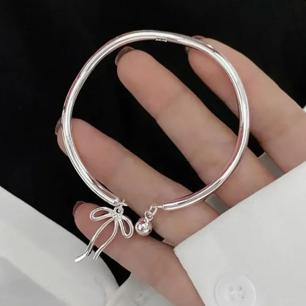 Bracelts*Boogzel Clothing Bowknot Bracelet Silver