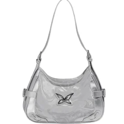 Bags & Purses*Boogzel Clothing Butterfly Shoulder Bag Silver