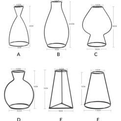 Flower Vases|Aesthetic Room Decor*Boogzel Clothing Simplicity Wire Vase
