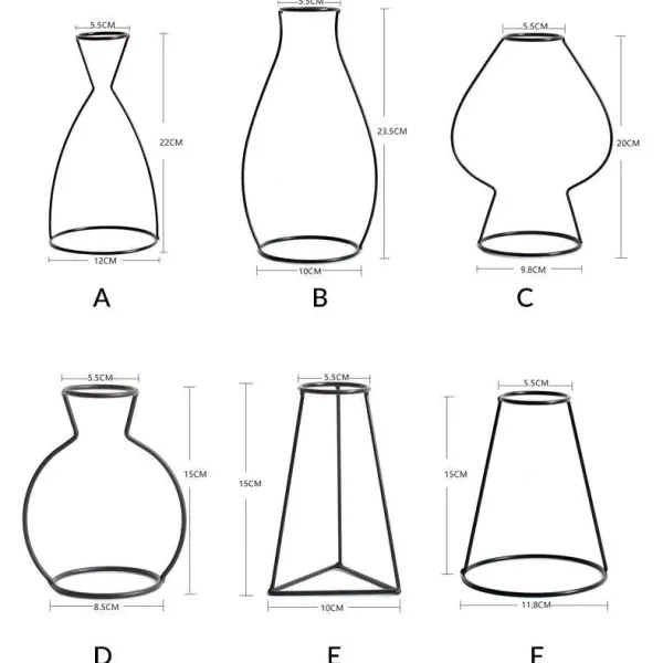 Flower Vases|Aesthetic Room Decor*Boogzel Clothing Simplicity Wire Vase
