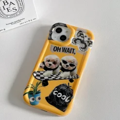 Iphone Cases*Boogzel Clothing Skateboard Dog iPhone Case Yellow