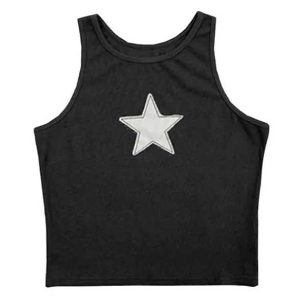 Y2K Tops|Crop Tops*Boogzel Clothing Skater Girl Star Tank Top