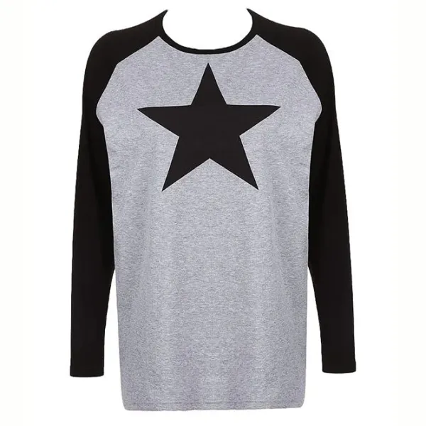 Sweatshirts|Aesthetic T-Shirts & Graphic Tees*Boogzel Clothing Skater Girl Star Top Grey