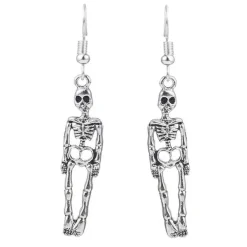Earrings*Boogzel Clothing Skeleton Earrings Silver