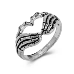 Rings*Boogzel Clothing Skeleton Hand Ring Silver