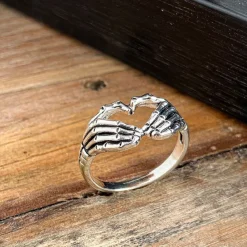 Rings*Boogzel Clothing Skeleton Hand Ring Silver