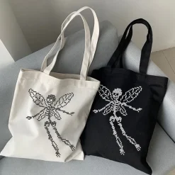 Bags & Purses*Boogzel Clothing Skull Butterfly Canvas Bag