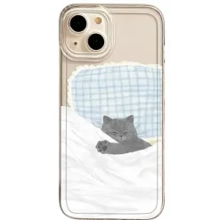 Iphone Cases*Boogzel Clothing Sleeping Kitten iPhone Case Clear
