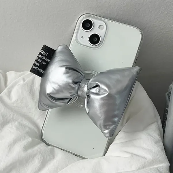 Iphone Cases*Boogzel Clothing Sliver Bow iPhone Case Silver