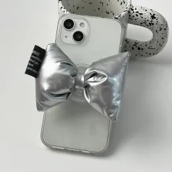 Iphone Cases*Boogzel Clothing Sliver Bow iPhone Case Silver