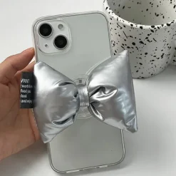 Iphone Cases*Boogzel Clothing Sliver Bow iPhone Case Silver