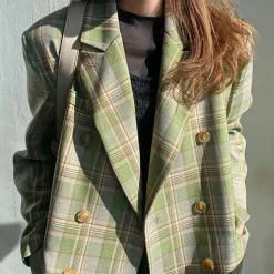 Coats & Jackets|Pants & Trousers*Boogzel Clothing Smarty Pants Plaid Jacket