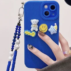 Iphone Cases*Boogzel Clothing Smile Bear iPhone Case Blue