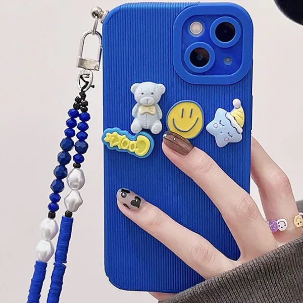 Iphone Cases*Boogzel Clothing Smile Bear iPhone Case Blue