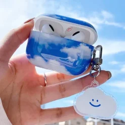Iphone Cases*Boogzel Clothing Smile Clouds AirPods Case Blue