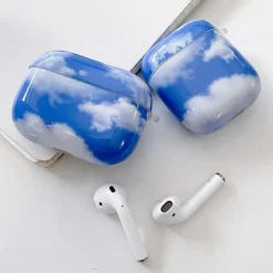 Iphone Cases*Boogzel Clothing Smile Clouds AirPods Case Blue