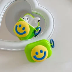 Iphone Cases*Boogzel Clothing Smiley Face AirPods Case Green