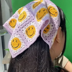 Other|Hats*Boogzel Clothing Smiley Face Crochet Bandana