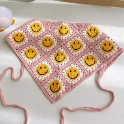 Other|Hats*Boogzel Clothing Smiley Face Crochet Bandana