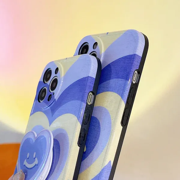 Iphone Cases*Boogzel Clothing Smiley Heart iPhone Case Blue