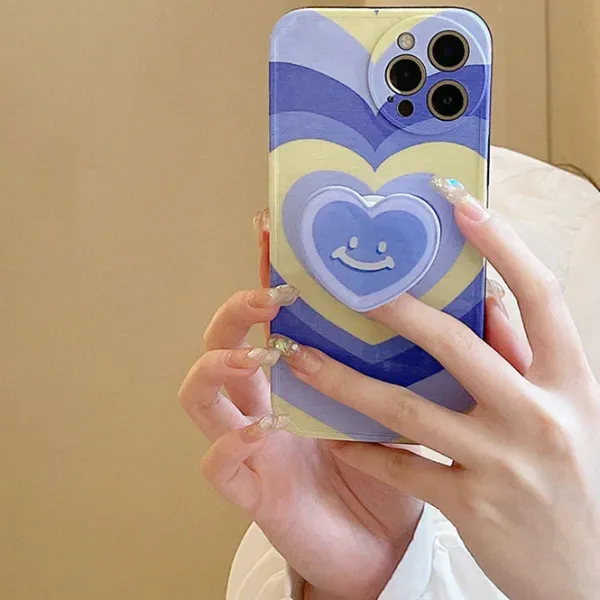 Iphone Cases*Boogzel Clothing Smiley Heart iPhone Case Blue