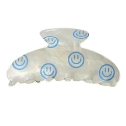 Hair Accessories*Boogzel Clothing Smiling Face Hair Claw Blue