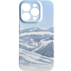 Iphone Cases*Boogzel Clothing Snowy Mountains iPhone Case Blue
