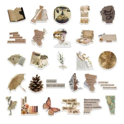 Aesthetic Room Decor*Boogzel Clothing Soft Academia Sticker Pack