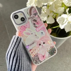 Iphone Cases*Boogzel Clothing Soft Aesthetic Bunny iPhone Case Pink