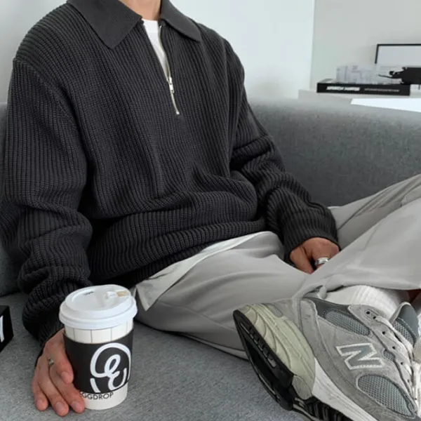 Mens|Sweaters*Boogzel Clothing Soft Boy Aesthetic Knit Pullover