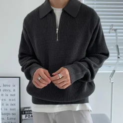 Mens|Sweaters*Boogzel Clothing Soft Boy Aesthetic Knit Pullover