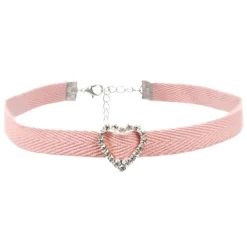 Necklaces & Chokers*Boogzel Clothing Soft Girl Aesthetic Heart Choker Pink