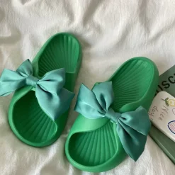 Mad*Boogzel Clothing Soft Girl Bow Foam Street Slippers