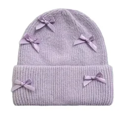 Hats*Boogzel Clothing Soft Girl Bows Beanie Hat
