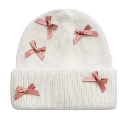 Hats*Boogzel Clothing Soft Girl Bows Beanie Hat