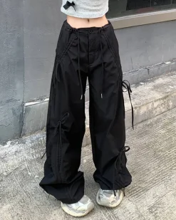 Pants & Trousers*Boogzel Clothing Soft Girl Bows Wide-Leg Cargo Pants