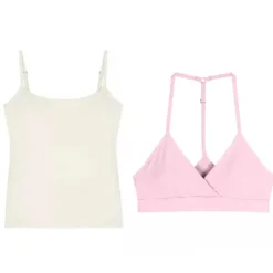 Y2K Tops*Boogzel Clothing Soft Girl Bra & Tank Top Set