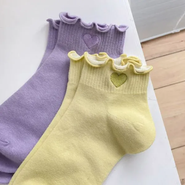 Socks*Boogzel Clothing Soft Girl Heart Socks