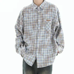 Long Sleeve Tops*Boogzel Clothing Soft Girl Plaid Button-Up Shirt