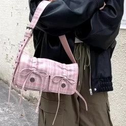 Bags & Purses*Boogzel Clothing Soft Girl Plaid Mini Shoulder Bag Multi