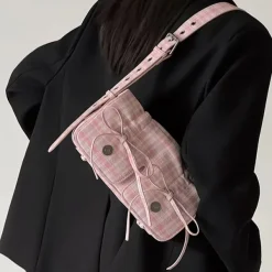 Bags & Purses*Boogzel Clothing Soft Girl Plaid Mini Shoulder Bag Multi