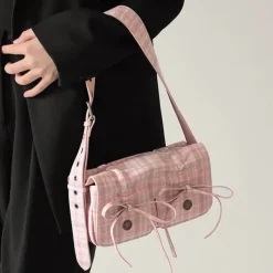 Bags & Purses*Boogzel Clothing Soft Girl Plaid Mini Shoulder Bag Multi