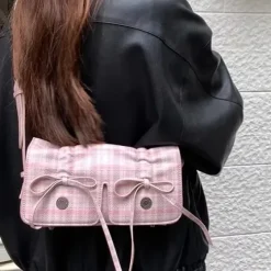 Bags & Purses*Boogzel Clothing Soft Girl Plaid Mini Shoulder Bag Multi