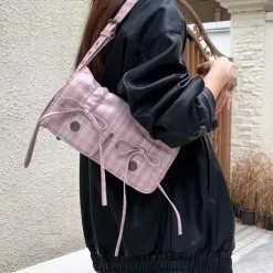 Bags & Purses*Boogzel Clothing Soft Girl Plaid Mini Shoulder Bag Multi
