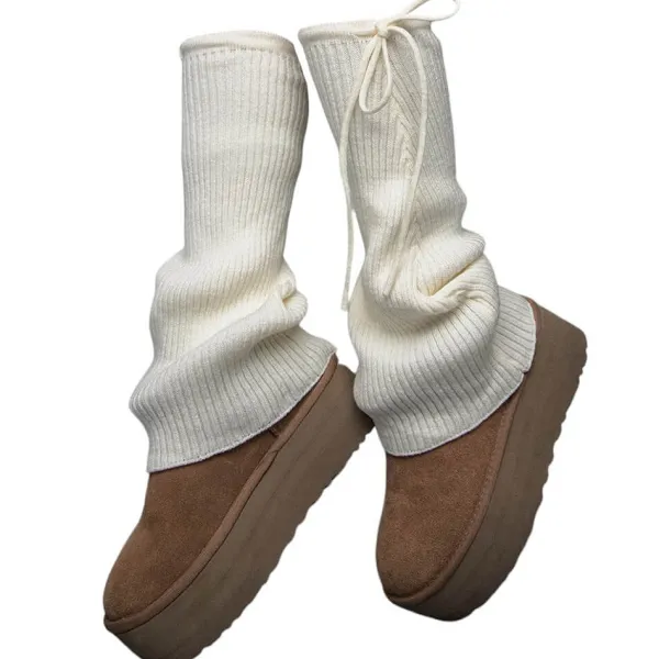Other*Boogzel Clothing Soft Girl Ribbed Leg Warmers