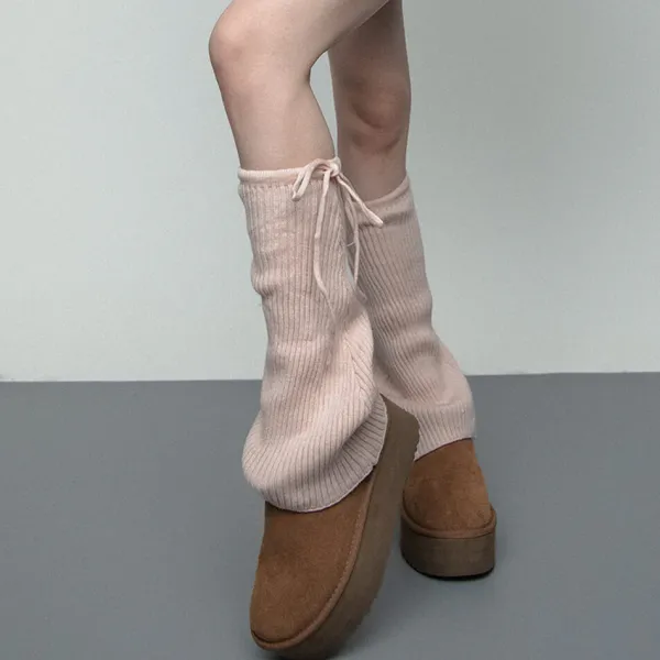 Other*Boogzel Clothing Soft Girl Ribbed Leg Warmers