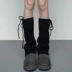 Other*Boogzel Clothing Soft Girl Ribbed Leg Warmers