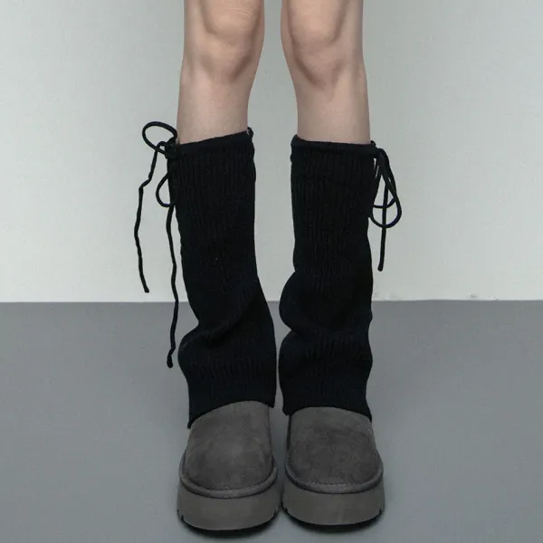 Other*Boogzel Clothing Soft Girl Ribbed Leg Warmers