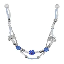 Necklaces & Chokers*Boogzel Clothing Soft Grunge Beaded Necklace Blue