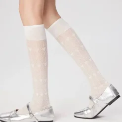 Socks*Boogzel Clothing Softie Heart Thin Knee Socks